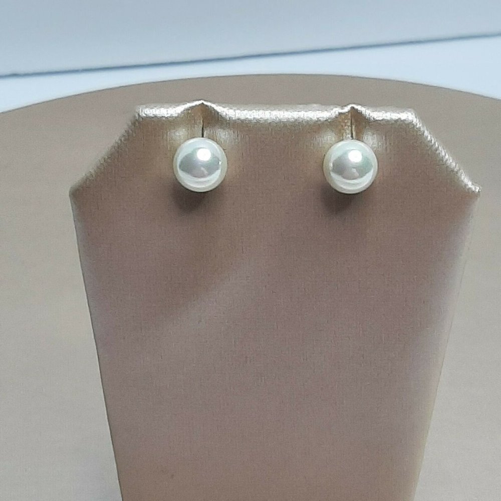 PAVOI 18K Gold Plated Round White Freshwater